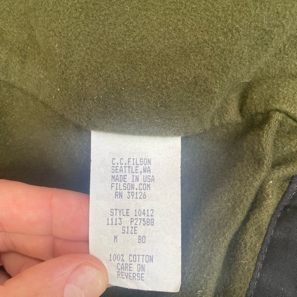 *Rare* Filson Black Short Lined Cruiser - Picture 6 of 7